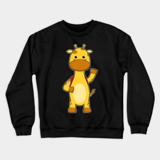 Giraffe with Backpack Crewneck Sweatshirt